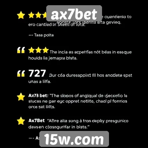 plataforma ax7bet recebe críticas positivas de usuários